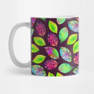 Neon leaves - color for your Autumn! Mug